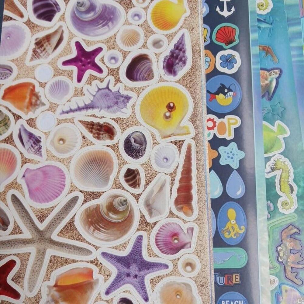 Sea Ocean Fish Underwater Sticker Pack 18 Sheets - Picture 3 of 4